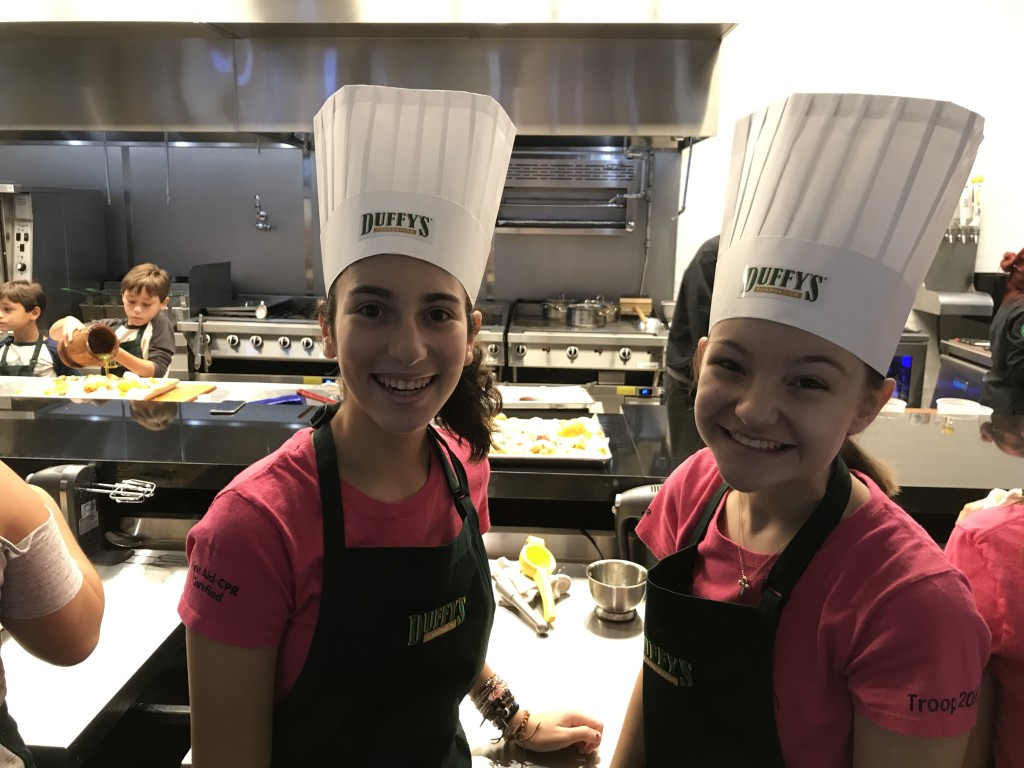 August 2017 Girl Scouts Cooking Fun Class #3